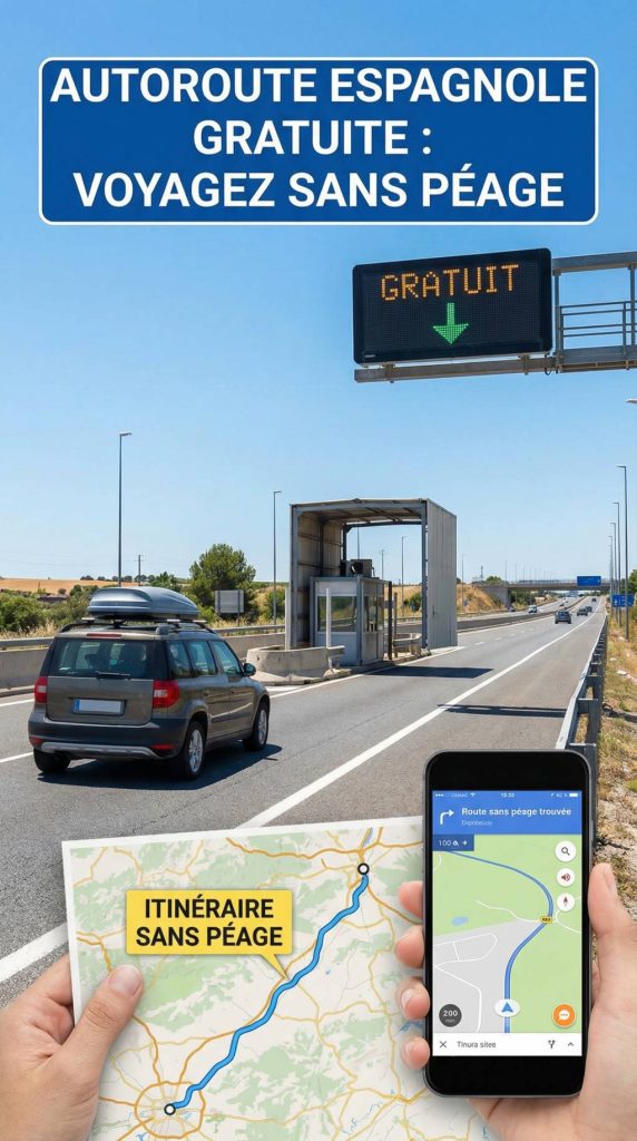 Autoroute espagnole gratuite : comment voyager en voiture sans péage